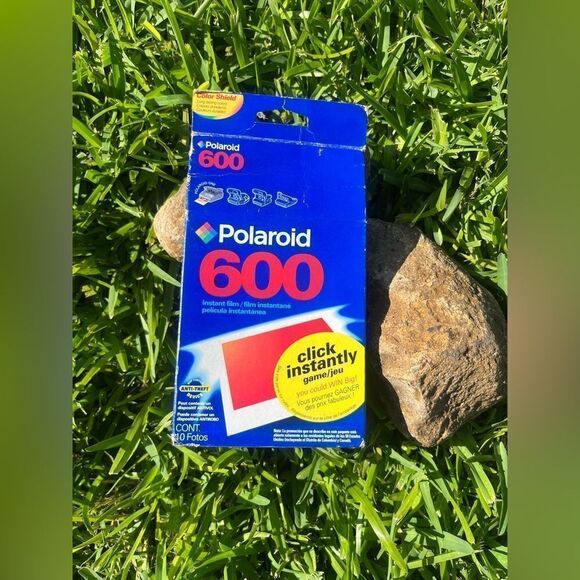 Vintage Polaroid One Step Instant Camera Film 600 W/Strap And Film Untested - Picture 5 of 9